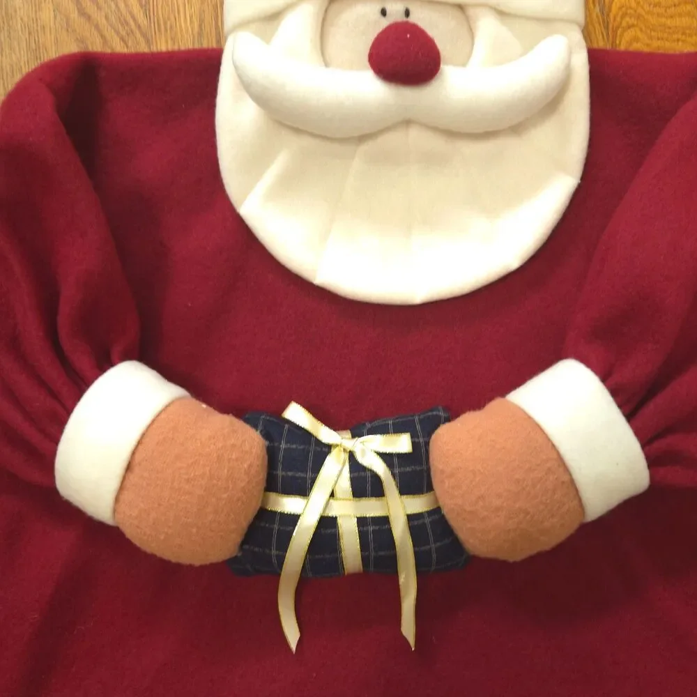 Set of 4 Santa Claus Chair Back Covers Christmas Dining Holiday Decor 22x21